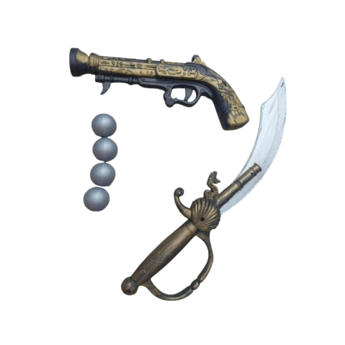 Kit Pirata Fantasia Cosplay Espada E Garrucha Guerreiro Kit Pirata Fantasia Cosplay Espada E Garrucha Guerreiro